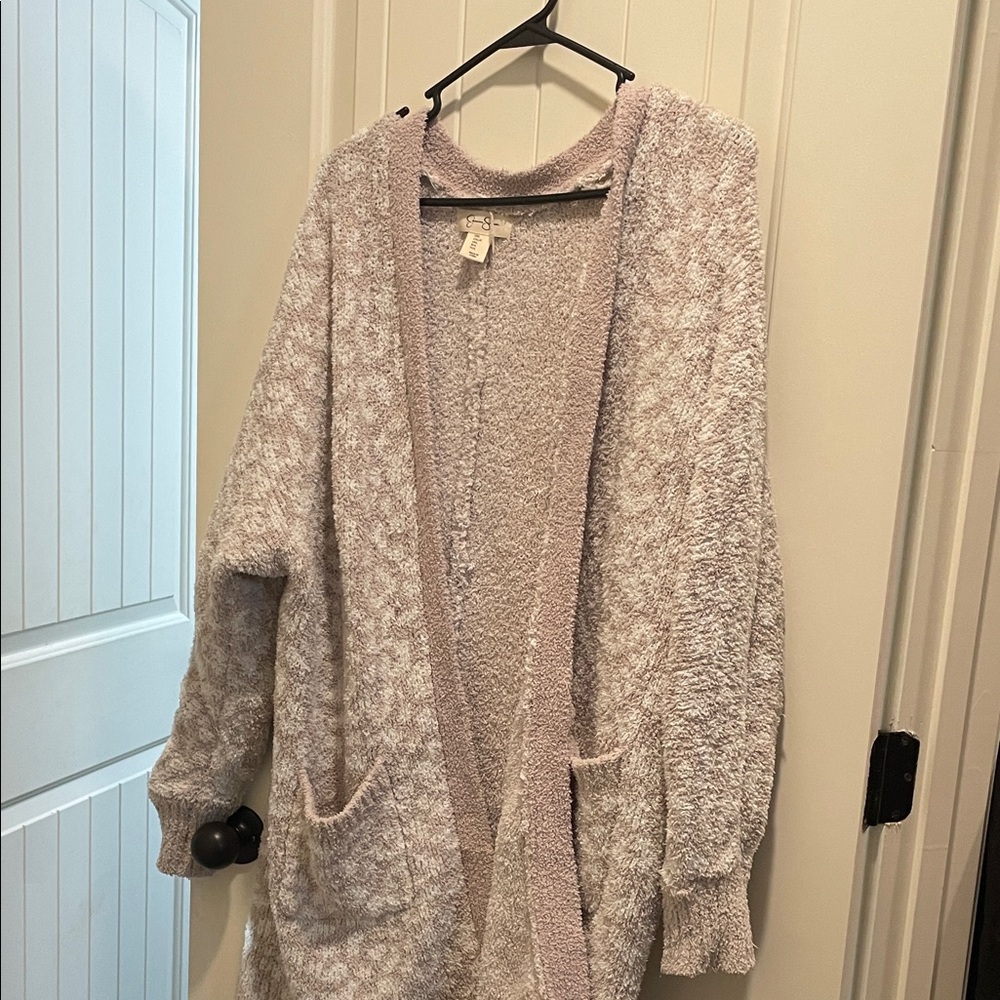 Jessica Simpson Women's Cardigan in Cream and Gray